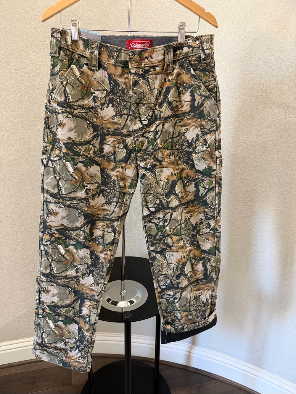 Coleman Men’s Camo Cargo Pants in Green, Tan, and Black